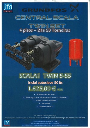 CENTRAL SCALA 1 TWIN SET 5-55 COM AUTOCLAVE 50LTS